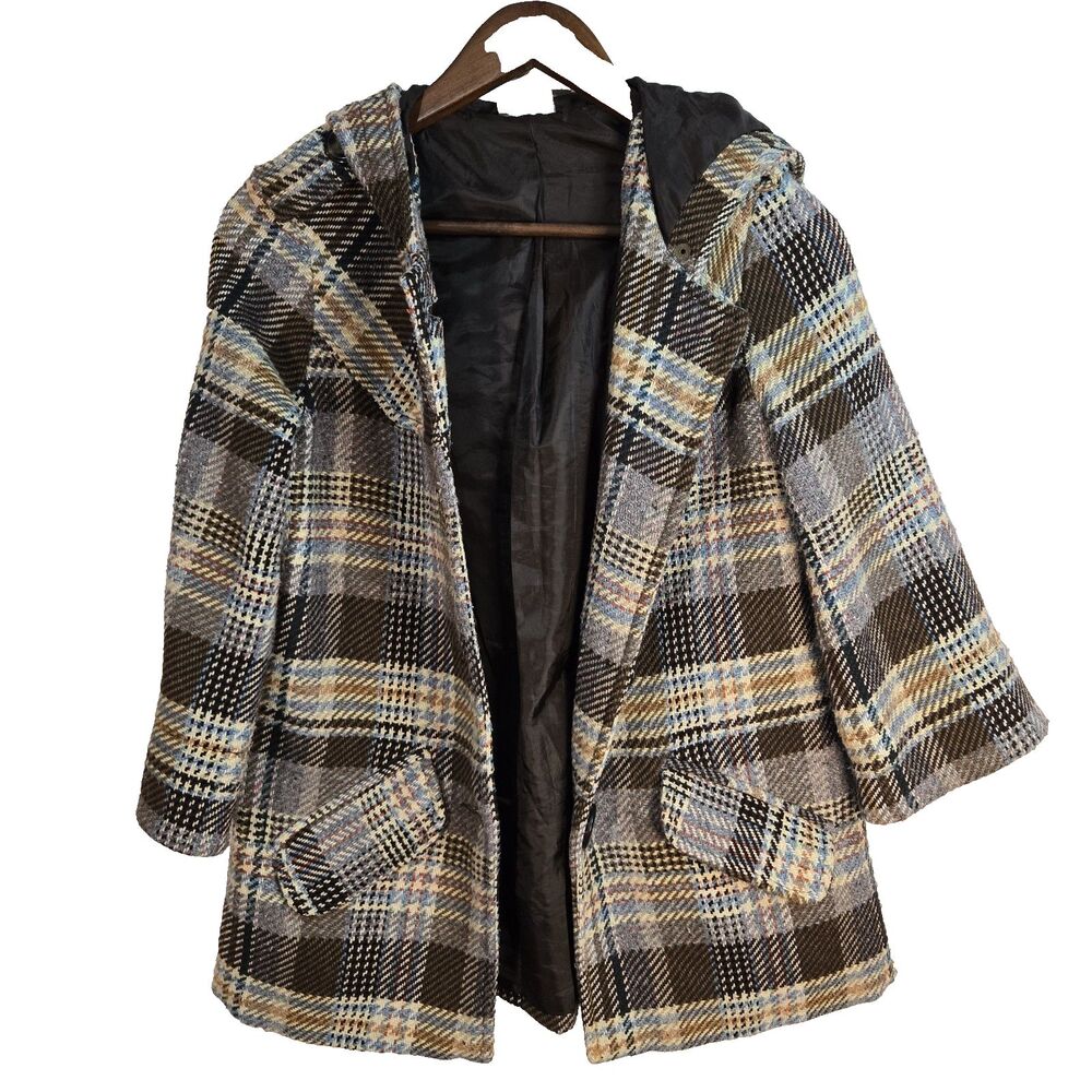 Zara Wool Blend Tweed Jacket Womens Medium